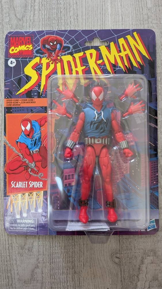 Hasbro Marvel Legends Retro SCARLET SPIDER 6″ Action Figure – NEW/BOXED
