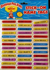 Garbage Pail Kids Stick-On Name Tags Set of 3 Imperial 1985 NIB