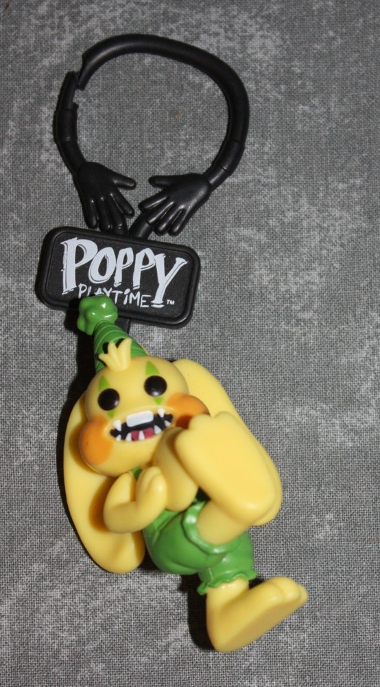 Poppy Playtime Bunzo Bunny Rabbit Cymbols Keychain Bag Clip From Horror Game
