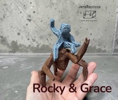 Project Hail Mary Rocky and Grace Figurine Sculpture Statue Replica