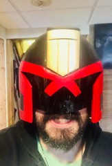 JUDGE DREDD Cosplay Helmet 3D Printed Raw DREDD