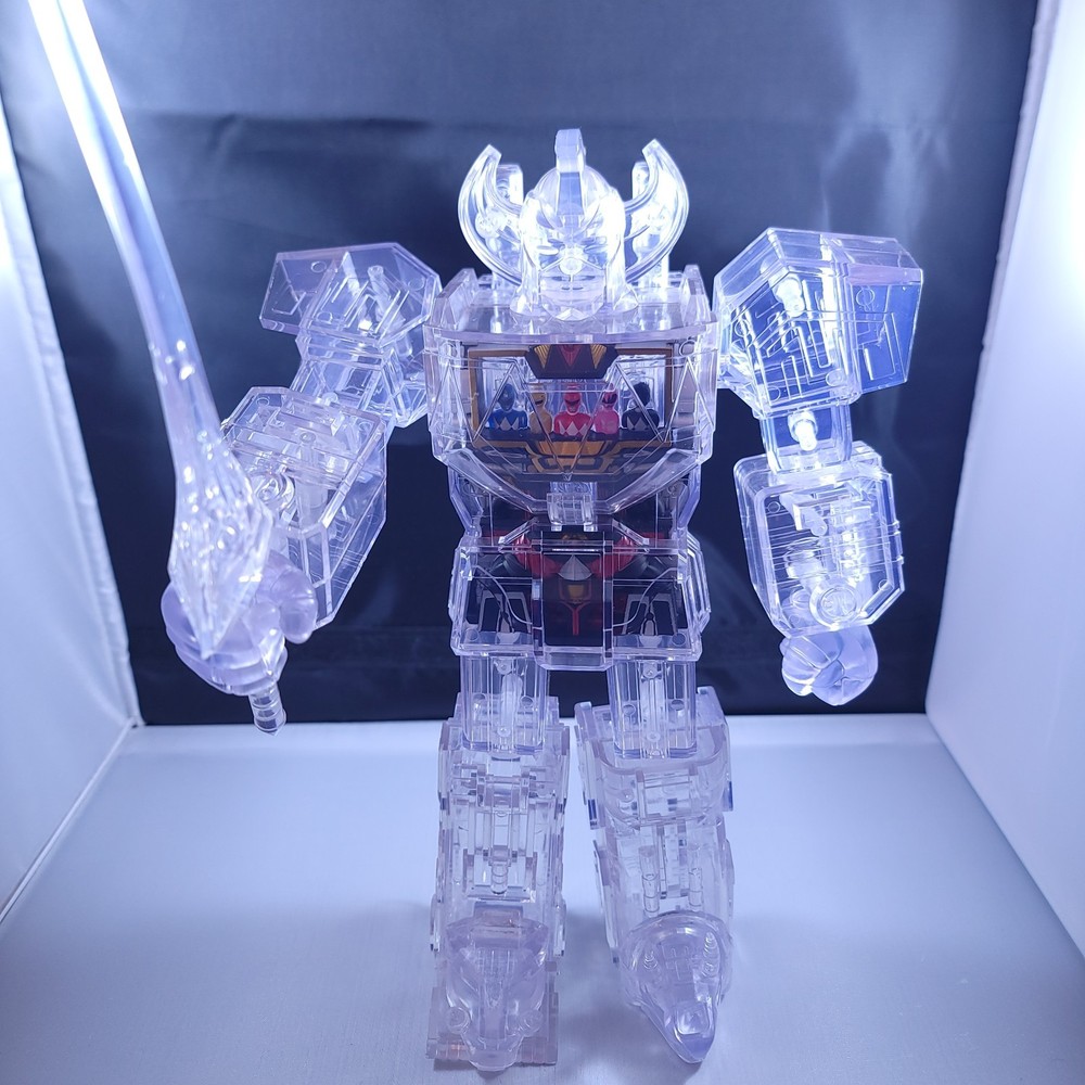 Super7 Cyborg Mighty Morphin Power Rangers Megazord Clear Figure – No Box