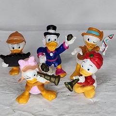 Vtg 1986 Disney Ducktales 2 Webby Huey Duey Louie Scrooge PVC Figure Lot Of Five