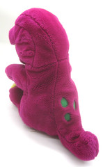 Dakin Barney 14” Hand Puppet Plush Vintage Stuffed Toy Purple Dinosaur 1992