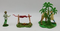 Nardi Diorama Lot 6 Plastic Figurines Bedouins 7/8 Cm Approx Nativity