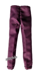 Mezco One:12 Golden Age The Joker – BLACK PINSTRIPED PURPLE DRESS PANTS 1/12