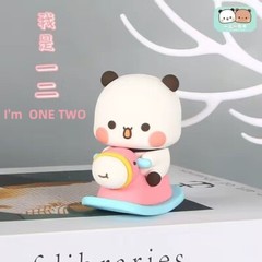 MITAO Sweet Lovely Panda Couple Bubu and Dudu Figure Deco Art Bear Toy Xmas Gift