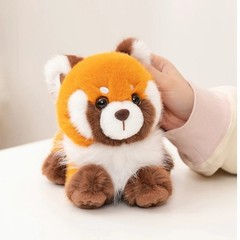 6.7in Raccoon Plush Toy Lying Stuffed Animal Pillow Cute Soft Gift