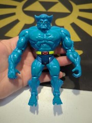ToyBiz X-Men Battle Ravaged Wolverine 1994 & Mutant Flipping Power Beast 1995