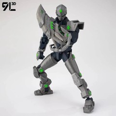 9L3D Tech Jacker Slayer Lucky13 Action Figure Dummy13 Multi-Jointed Collectible