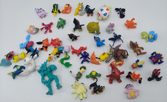 Mixed Lot Of 47 Pokemon PVC Figures~ Several Digimon & Yu-gi-oh Mixed In