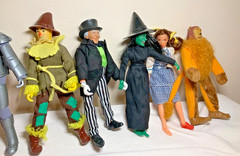 VTG 70s Mego Wizard Of Oz Dolls Dorothy, Scarecrow Witch Lion Lot 7 Figures Set