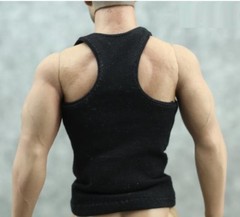 1/6 Men clothes Sport casual Black Base Tank Top for Hot toys phicen ❶US seller❶
