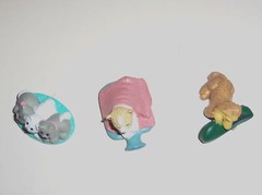 ’94-95 Vintage 1990’s Kitty Puppy In My Pocket M.E.G. Miniature Figures Lot of 3