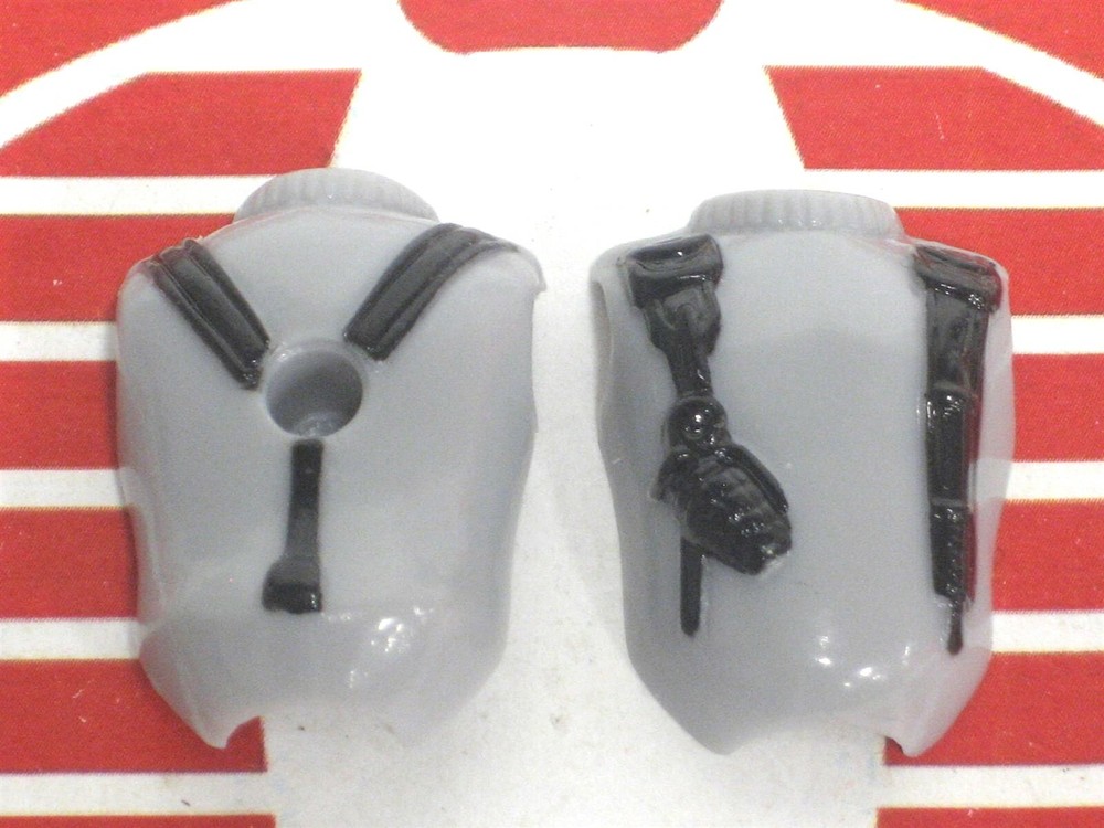 GI Joe Body Part Grey TORSO Build Your Army (Snake Eyes 1983 Mold) CUSTOMIZER