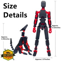 Teoboeys T13 Action Figure 5.2″ Black Red Dog Weapons
