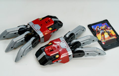 Metal Cardbot S BLASTRAIN Blast Train Red Transforming Robot Korean Toys