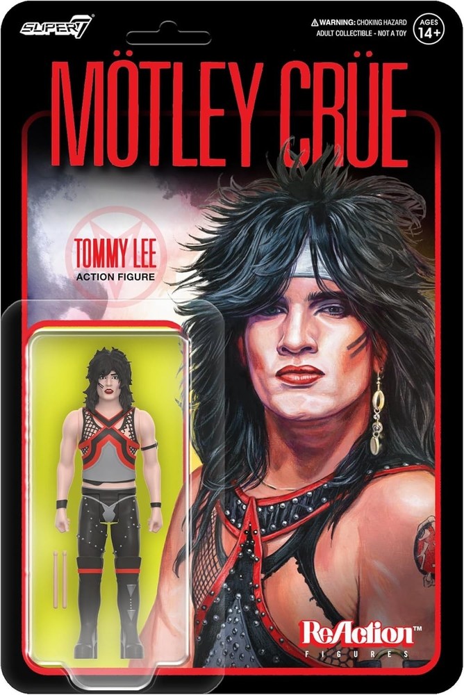 Motley Crue Shout at the Devil Tommy Lee ReAction Action Figure Super7 Super 7