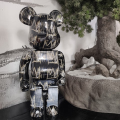 Bearbrick 400% Basquiat 8th Generation Crown 11 in Height Brick Bear Doll Figure