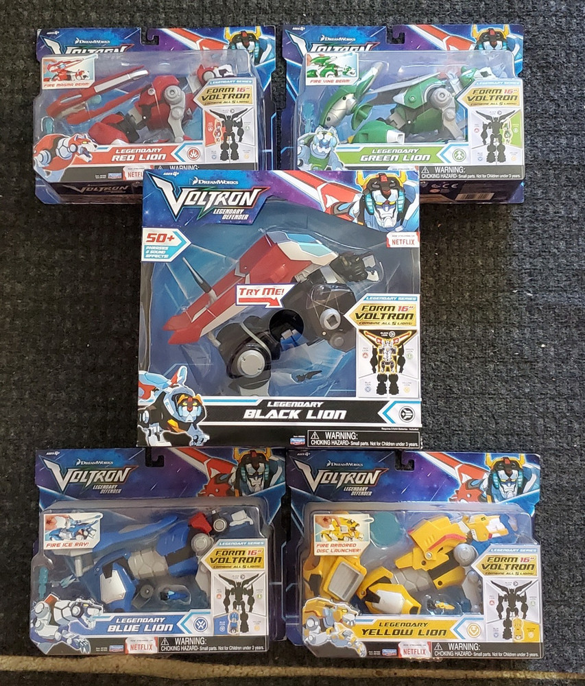 🔥Playmates Netflix Voltron Legendary Defender New Complete