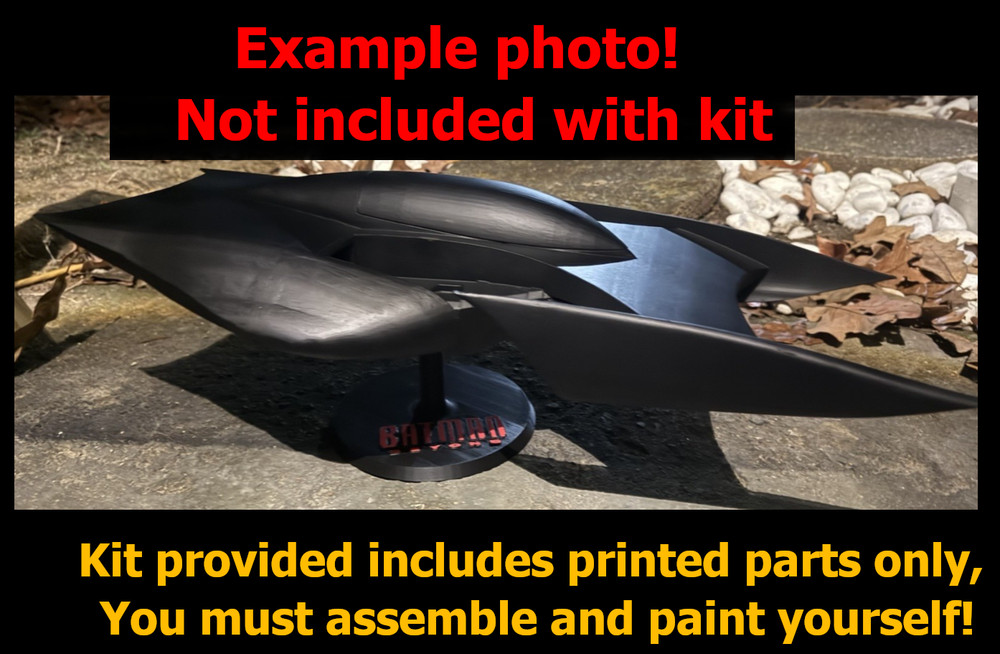 DIY Kit🔥 DC Multiverse Batman Beyond Batmobile – Large-Scale 3D 20 inch