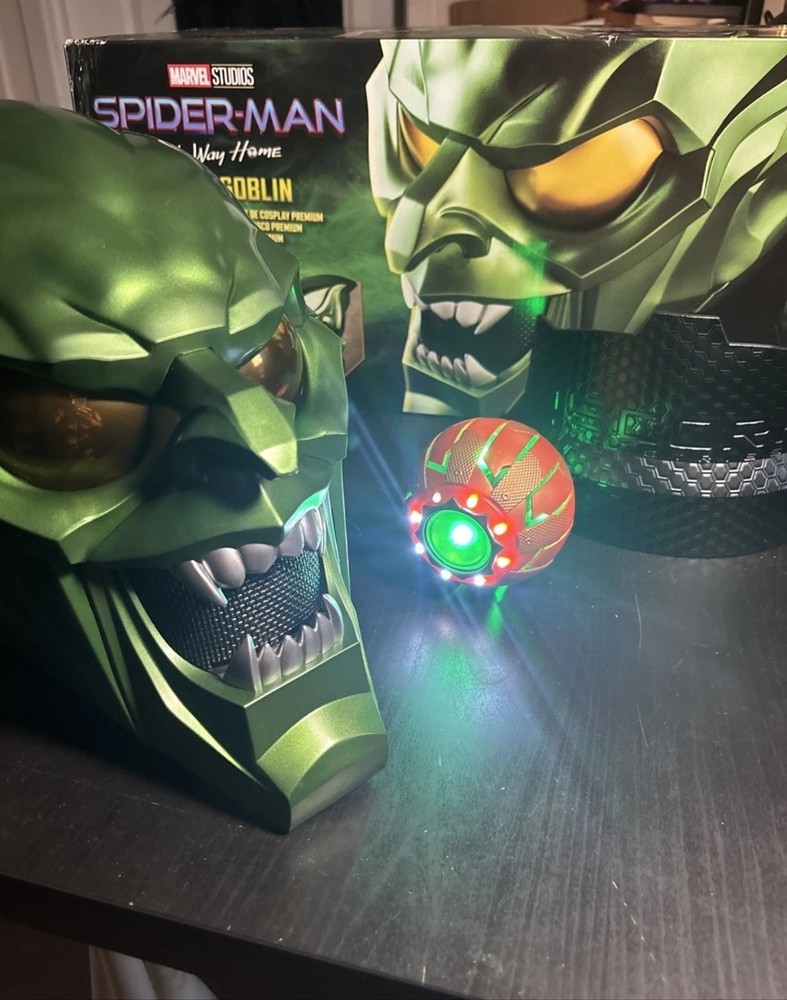 Marvel Legends Spider-Man No Way Home Green Goblin Premium Role Play Helmet Mask