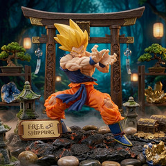 Dragon Ball Z Goku Action Figure Battle Damaged Super Saiyan Anime Model Toy