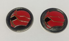 POWER RANGERS Morphicon 2014 Exclusive Challenge Coin Set Of TWO COINS