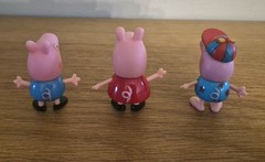 Official Peppa Pig 5 Figure Lot George Edmond Elephant Suzy Sheep ABD Ltd 2.5″