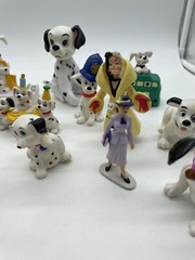 Disney 101 Dalmatian Cruella Figures Dogs Dalmatians Lot Of 17 Figures
