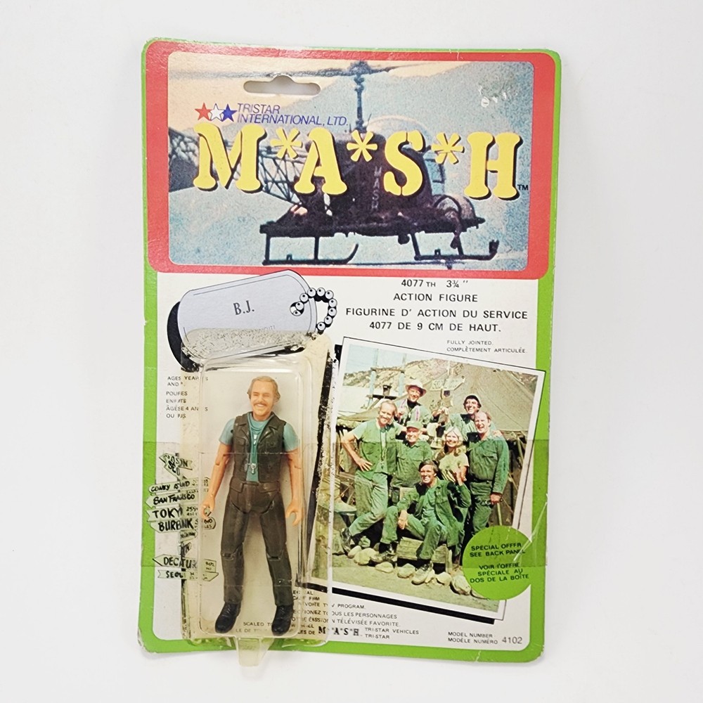 Vintage 1982 1980s B. J. BJ M.A.S.H. Tristar Action Figure MOC New MASH TV Show