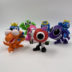 Lot Of 8 Rainbow Friends Phatmojo Pink Purple Blue Green Orange Red Scientist