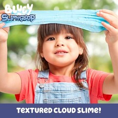 8 Oz. Bluey Cloud Slime – Fluffy Blueberry Sensory Fun with Rainbow Mix-Ins