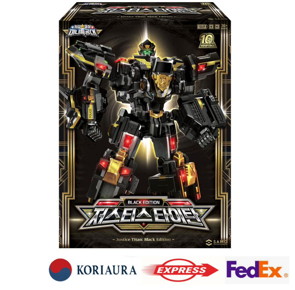 Miniforce Super Cops JUSTICE TITAN Black Limited Ver Transformer Robot Figure