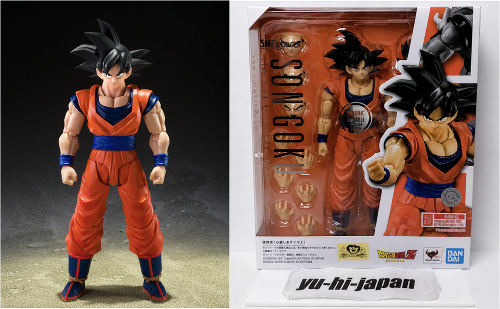 S.H.Figuarts Son Goku The Kind-Hearted Saiyan Dragon Ball Z Bandai Figure New