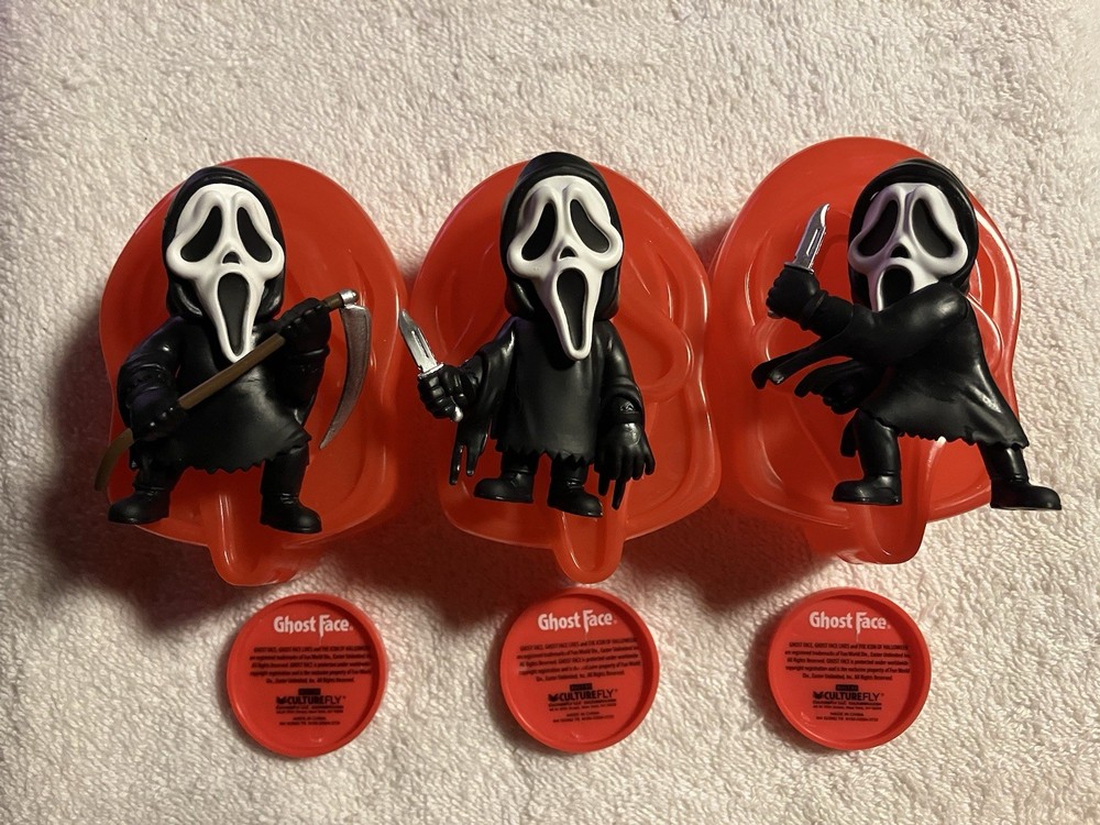 CultureFly Ghost Face Scream Mystery Vinyl Figure Ghostface Classic Knife Scythe