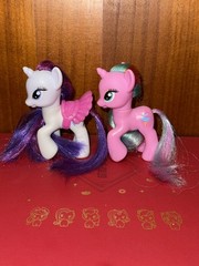 My little pony g4 brushable, Rarity & Sweetie swirl duo, MLP