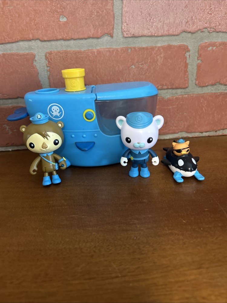 Octonauts Blue Gup C Submarine with Kwazii Vehicle & 3Figure Mattel 2011 Toy