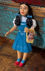The Wizard of Oz Vintage 50th Anniversary 1988 Figure Poseable Dorothy and Toto