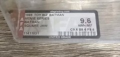 CGA/AFA 9.6 NM+/MT POP1 1989 TOYBIZ BATMAN SQUARE JAW BATMAN MOVIE SERIES BATMAN