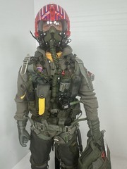 1/6 US NAVY F-14 “TOP GUN” GOOSE ANTHONY EDWARDS TOMCAT FIGHTER PILOT +STAND