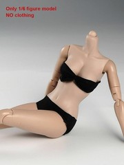 1/6 Scale Pale Skin Flexible Female Figure Body
