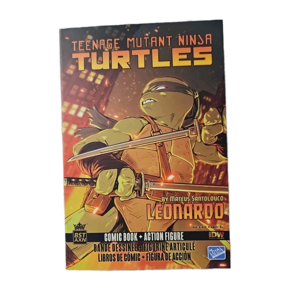 Teenage Mutant Ninja Turtles Leonardo Comic Book Action Figure 6″