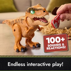 Jurassic World Primal Hatch Interactive Toy Dinosaur & Egg, Hatch & Train NEW