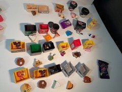 Shopkins Real Littles Food Grocery LOT W/ 22 Sets, 26 Parts & 29 Other Mini Toys