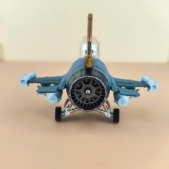 NG Fortune Leopard Q-version Model F-16AM Fighter Jet Aircraft Model