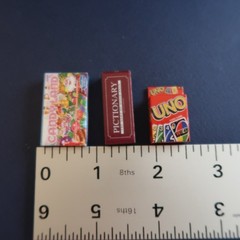 World’s Smallest Micro Mini Toy Box Dollhouse Board Games Toys Uno Candyland Lot
