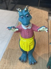 Vintage 1991 Jim Henson Dinosaurs TV Show Action Figures Complete Set 6 Hasbro