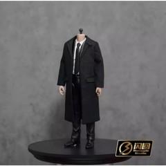 1/12 Scale soldier Black suit for 6″ Action Figure Body