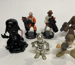 Star Wars Figures [Lot of 14 Mixed] Hasbro, Hot Wheels, Attacktix
